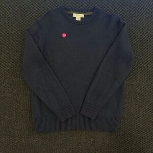 ASPEN Men's Navy Blue Crewneck Pullover Sweater Lambswool Blend Classic Fit XL